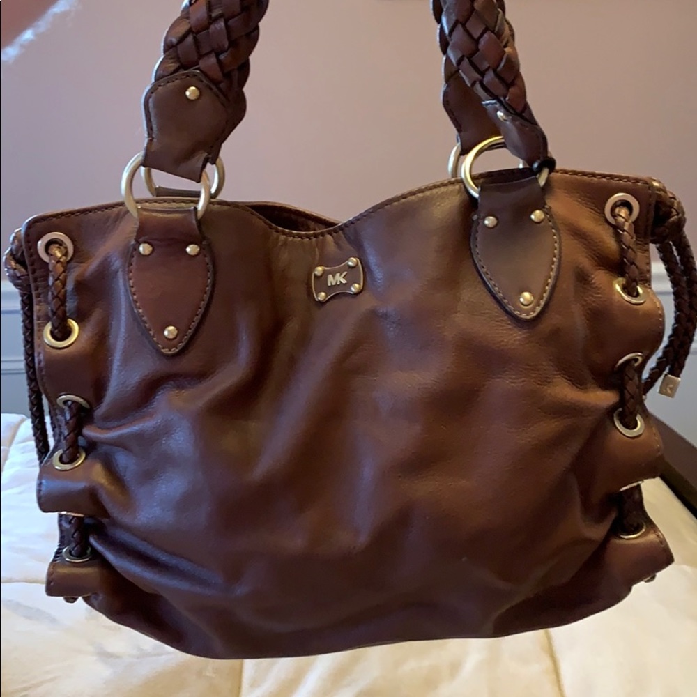 Brown Michael by Michael Kors leather handbag